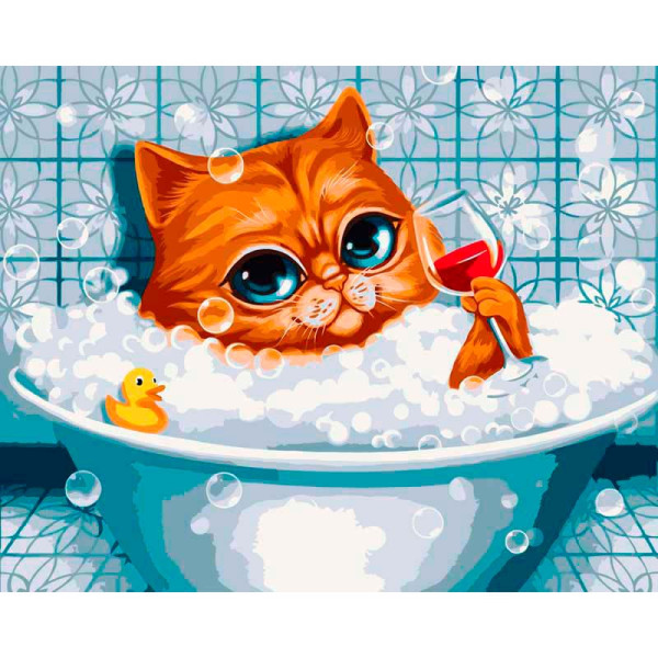 Картина за номерами "Час для себе" 40*50 см @ 11530-AC