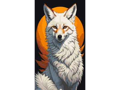 Картина за номерами ArtCraft "Полярний лис" 40*80 см 11545-AC