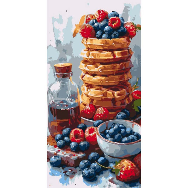 Картина за номерами "Солодкі вафлі" ArtCraft 40*80 см 12035-AC
