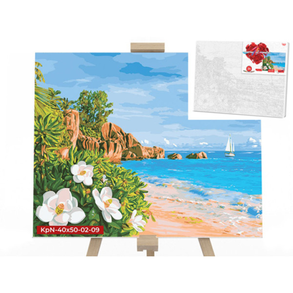 Картина за номерами "Санторіні" 40x50 см KpNe-40х50-02-09