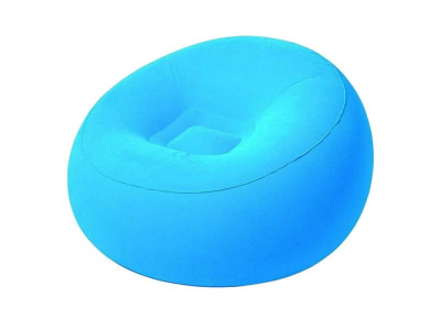 Надувне крісло BW 75052 велюрове Синій