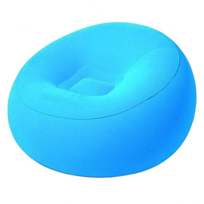 Надувне крісло BW 75052 велюрове Синій