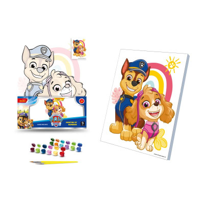 Каритна за номерами qbee "Щенячий патруль: Гончик і Скай" 30х40 см QB914-011 Каритна за номерами qbee "Щенячий патруль: Гончик і Скай" 30х40 см QB914-011