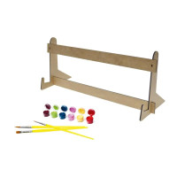 Каритна за номерами qbee "Зубатий Діно" з деревяною підставкою 25х25 см QB900-076