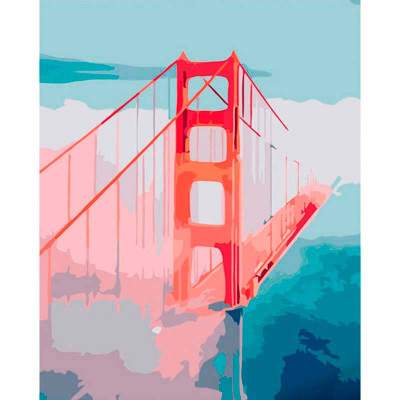 Картина по номерах Тауерський міст в небі Strateg 40х50 см GS670 Картина по номерах Тауерський міст в небі Strateg 40х50 см GS670