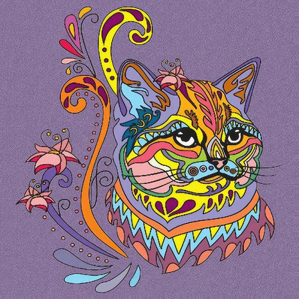 Набір для розпису-антистрес Strateg Кошеня 30х30 см JCEE36798 Набір для розпису-антистрес Strateg Кошеня 30х30 см JCEE36798