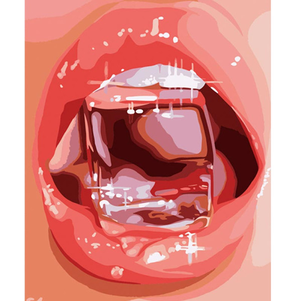Картина за номерами Stateg Лід на вустах 40х50 см DY297