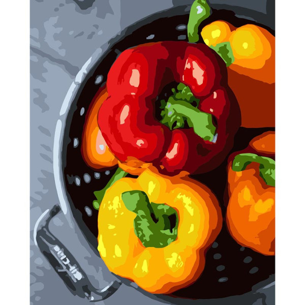 Картина за номерами Stateg Паприка 40х50 см VA-3751