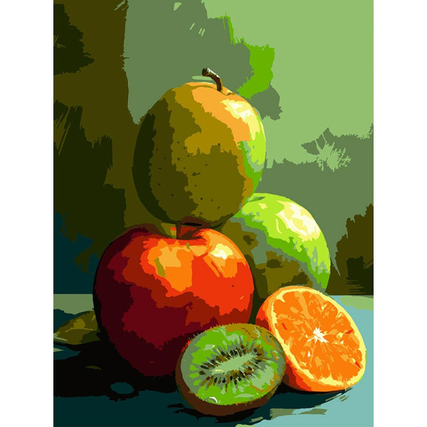 Картина за номерами Strateg Соковиті фрукти 30Х40 см SS-1268