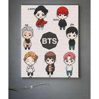 Картина за номерами з лаком ArtCraft "LOL BTS" 40х50 см 10275-AC Картина за номерами з лаком ArtCraft "LOL BTS" 40х50 см 10275-AC