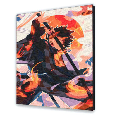Картина за номерами з лаком ArtCraft аніме "Вогняний воїн" 40*50 см 10330-AC Картина за номерами з лаком ArtCraft аніме "Вогняний воїн" 40*50 см 10330-AC