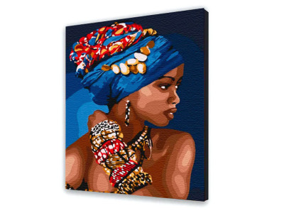 Картина за номерами "African woman" 30*40 см 10369-NN Картина за номерами "African woman" 30*40 см 10369-NN