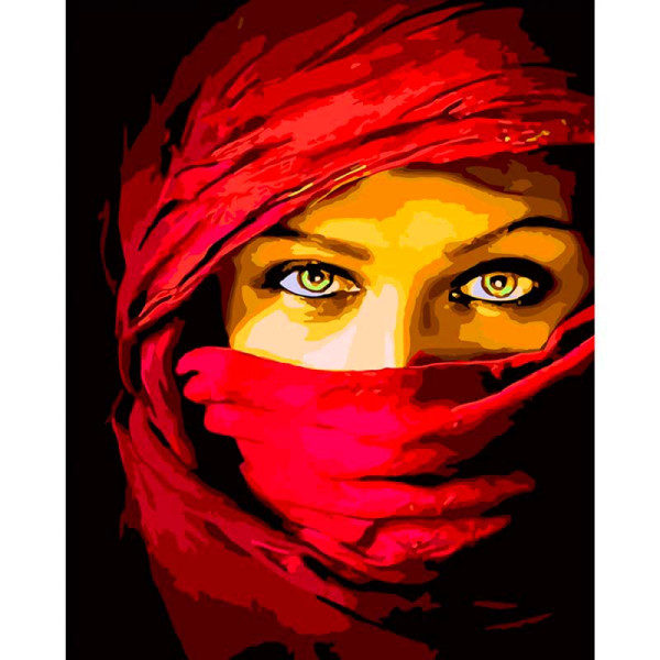 Картина за номерами Погляд східної принцессі Strateg 40х50 см GS202