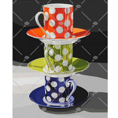 Картина за номерами "Порцелянова вежа" 40*50 см КНО5549 Картина за номерами "Порцелянова вежа" 40*50 см КНО5549