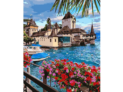 Картина за номерами Чарівна Швейцарія 40*50 см КНО2253