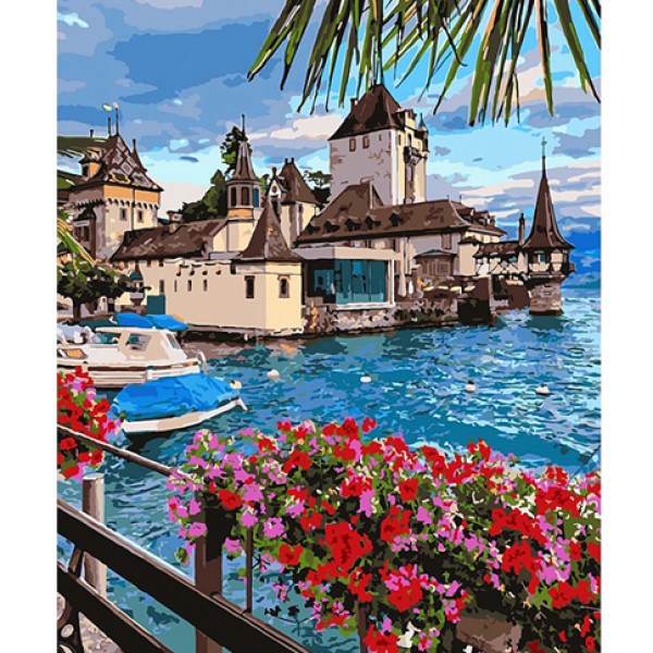 Картина за номерами Чарівна Швейцарія 40*50 см КНО2253