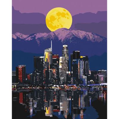 Картина за номерами "Вогні мегаполісу" 40x50 см КНО3565