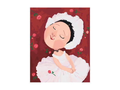 Картина за номерами "Майя Плісецька" 40*50 см KNG024