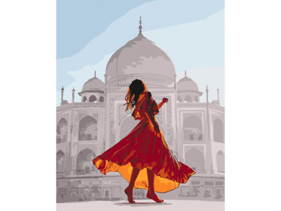 Картина за номерами "Перлина Індії" в обкладинці 40x50 см КНО4639