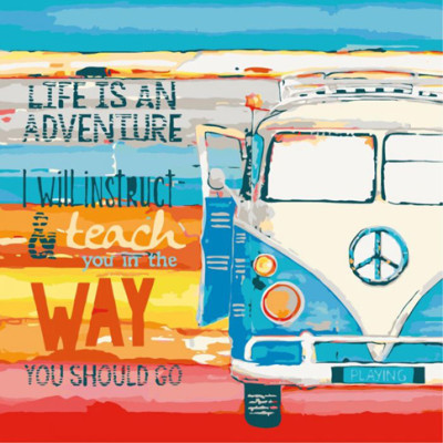 Картина за номерами Життя це пригода 40 * 40 КНО2727