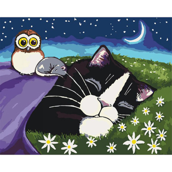 Картина за номерами Сплячі малюки 40*50 КНО4048