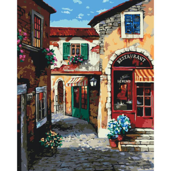Картина за номерами Сонячна вуличка-2 40*50 КНО2167
