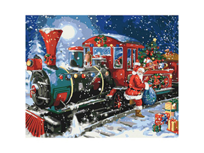 Картина за номерами Чарівний поїзд 40*50 КНО4522