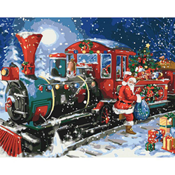 Картина за номерами Чарівний поїзд 40*50 КНО4522