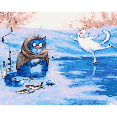 Картина за номерами Зимова рибалка 40 * 50 КНО4084