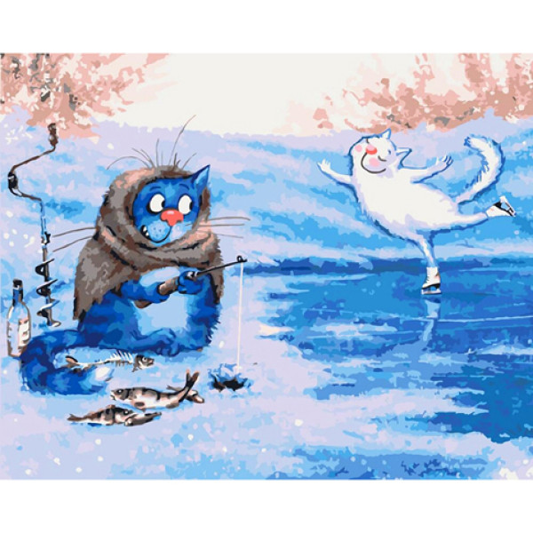 Картина за номерами Зимова рибалка 40 * 50 КНО4084