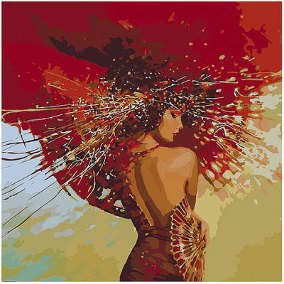 Картина за номерами "Іскри пристрасті" 40*40 см КНО4594 Картина за номерами "Іскри пристрасті" 40*40 см КНО4594