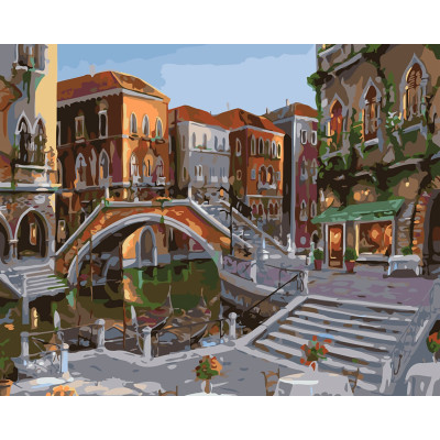 Картина за номерами "Розсвіт у Венеції" Тм Лавка Чудес 40 x 50 см у коробці LC30078