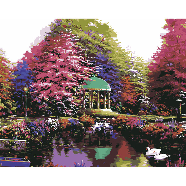 Картина за номерами "Затишна альтанка" тм Лавка Чудес 40 x 50 см у коробці LC30102