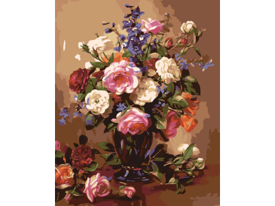 Картина за номерами "Елегантний букет" ТМ Лавка Чудес 40 x 50 см LC40126