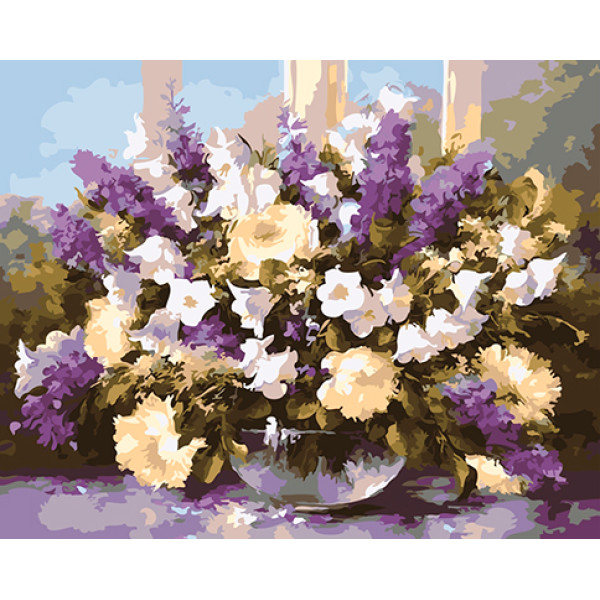 Картина за номерами "Фіолетове цвітіння" LC40104