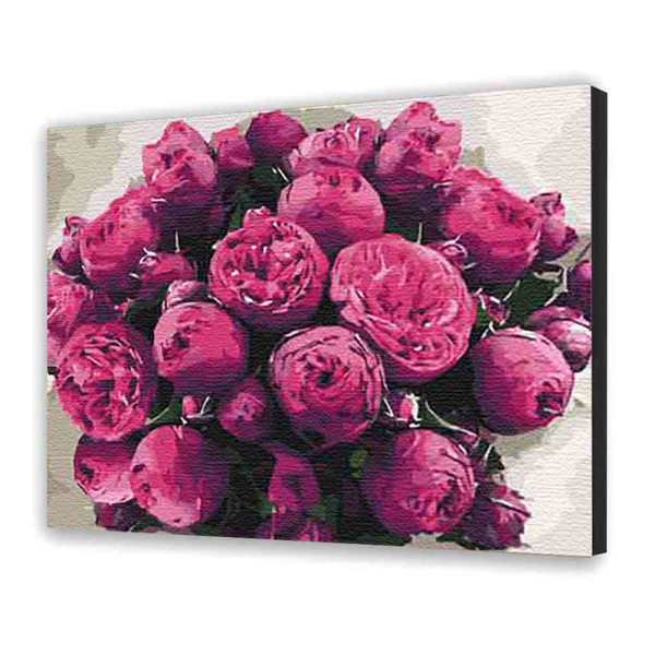 Картина за номерами з лаком ArtCraft квіти "Загадкові півонії" 40х50 см 13102-AC