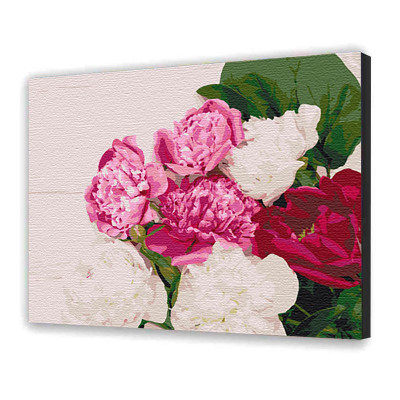 Картина за номерами з лаком ArtCraft квіти "Півонієва фієста" 40 х 50 см 13107-AC