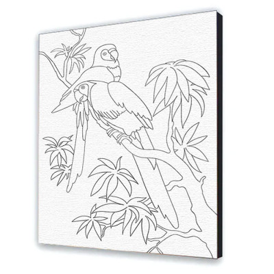 Картина за номерами "Попугаї" 25х30 см 15507-AC