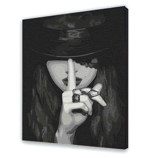 Картина за номерами з лаком ArtCraft "Просто помолчи" 40*50 см 10303-AC Картина за номерами з лаком ArtCraft "Просто помолчи" 40*50 см 10303-AC