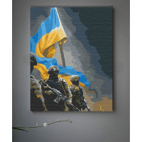 Картина за номерами "Українські воїни" 40*50 см 10339-NN