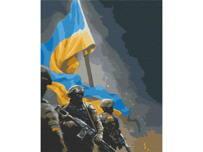 Картина за номерами "Українські воїни" 40*50 см 10339-NN