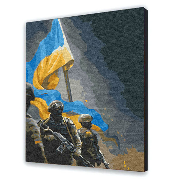 Картина за номерами "Українські воїни" 40*50 см 10339-NN