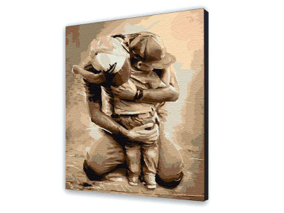 Картина за номерами з лаком ArtCraft "Татові обійми" 40*50 см 10337-AC