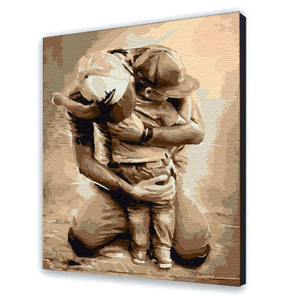 Картина за номерами з лаком ArtCraft "Татові обійми" 40*50 см 10337-AC