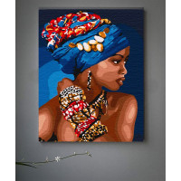 Картина за номерами "African woman" 30*40 см 10369-NN