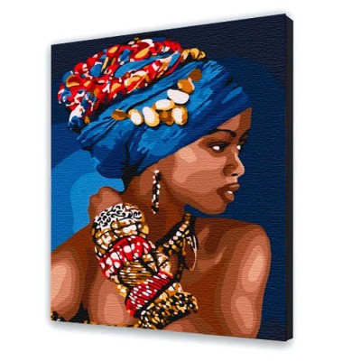 Картина за номерами "African woman" 30*40 см 10369-NN