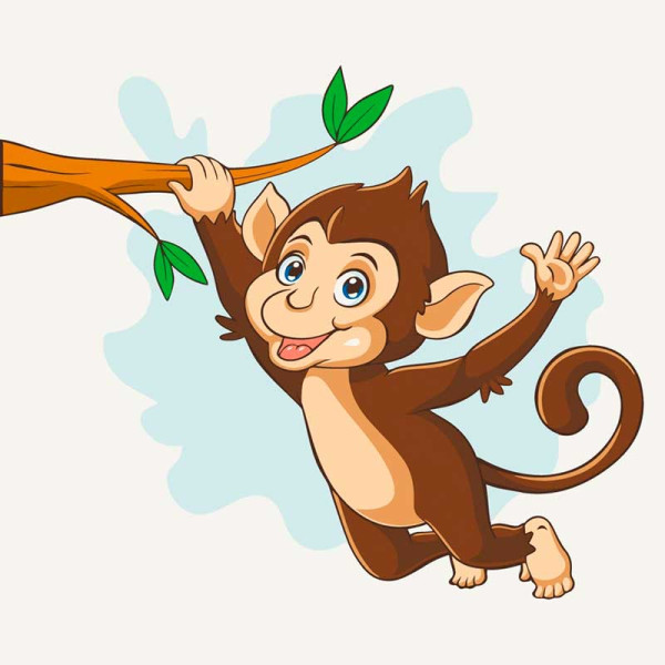 Набір для розпису "Мавпочка" 30*30 см @ 15030-AC