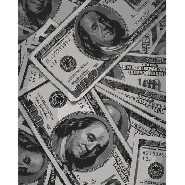Картина за номерами "Money" 40*50 см Art Craft 12024-AC Картина за номерами "Money" 40*50 см Art Craft 12024-AC