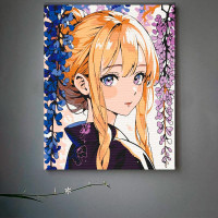 Картина за номерами "Світловолоса дівчина" Artcraft 40*50 см 16102-AC