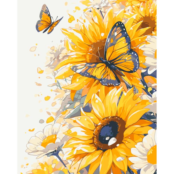 Картина за номерами "Жовті квіти" ArtCraft 40*50 см 13149-AC